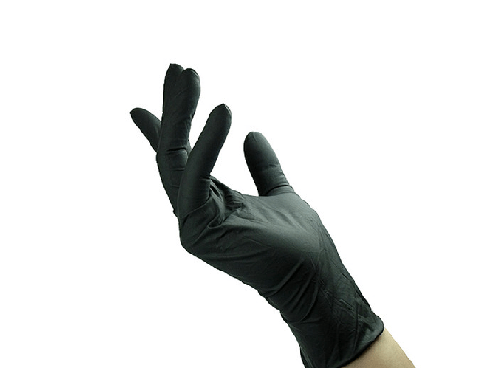 Luva nitrilo preto